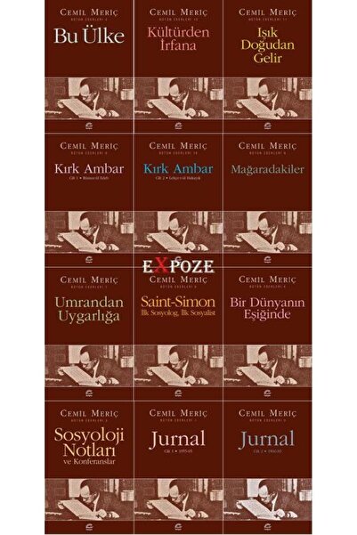 İletişim Yayınları Cemil Meriç Seti 12 Kitap Takım (Bu Ülke, Jurnal, Kültürde...
