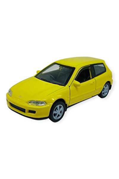 Vardem Pull and Drop Metal Cars 12 cm - 43813 - Yellow