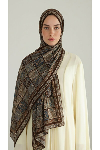 Karaca Eşarp Paisley Desenli Şal - Acı kahve