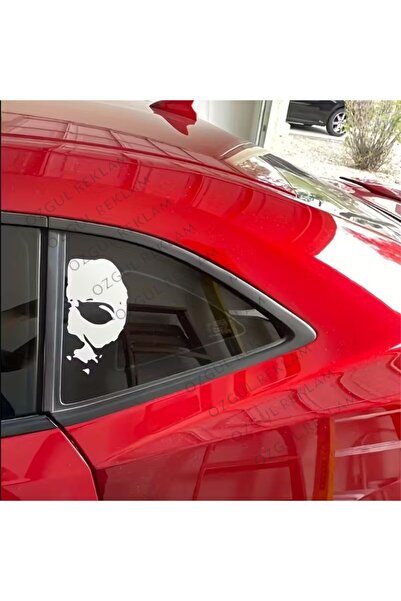 ÖZGÜL REKLAM Cadılar Bayramı Korkunç Yüz sticker Araba sticker / Motor Sticke...