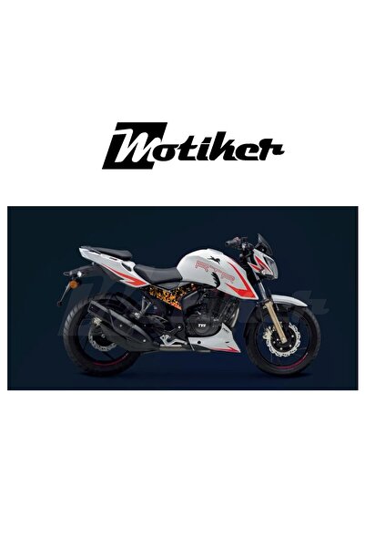 Motiker TVS RTR 200 Orta Şase Triangle Tasarım Sticker Etiket Modeli