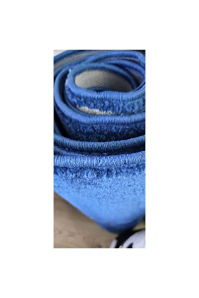OEM Set de 3 covoare Frize, Albastru, 80x150cm, 80x300cm