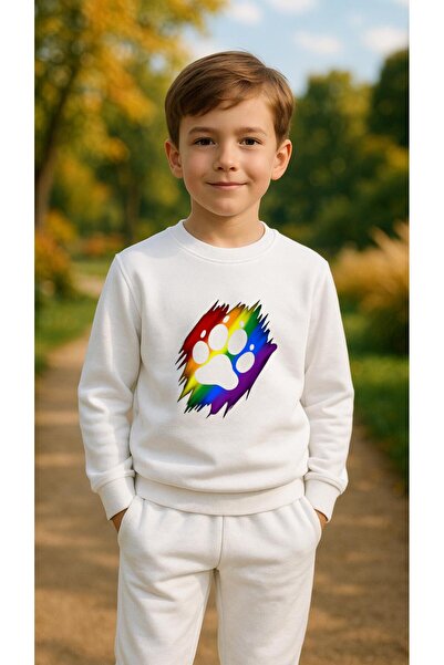 playwear Φούτερ ομάδας PADİ V2 με στάμπα για κορίτσια και αγόρια, με λαιμόκοψ...