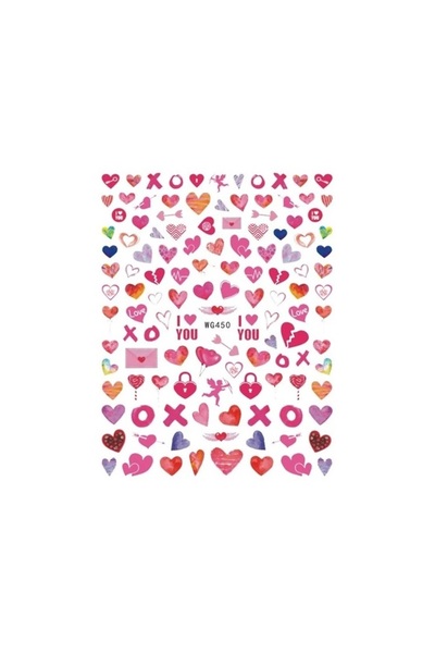 SELA 3D Nail Decoration Sticker Sela, Valentine's Day Model WG 450
