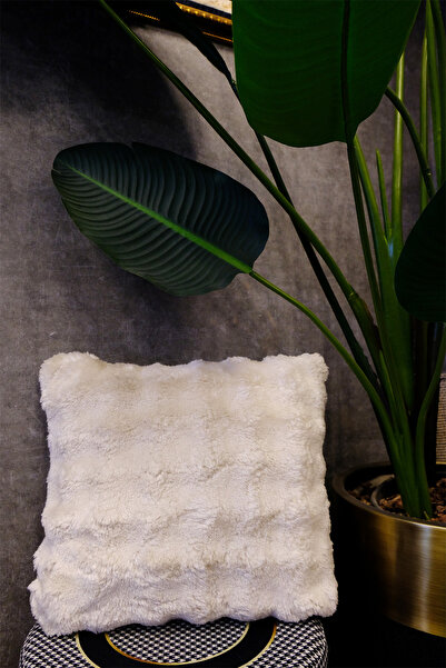 aymira home Plush Puffy Decorative Pillow Cushion Cover Fluffy Bubble Cream 1 Piece 50X50 cm