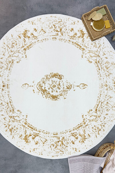 ZEBRACASA Karsten Yuvarlak 120x120cm Paspas - Halı