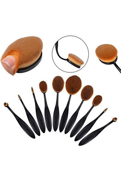 SELA Set of 10 Professional Makeup Brushes MASTERCLASS - Curve Brushes Beauty Make-up