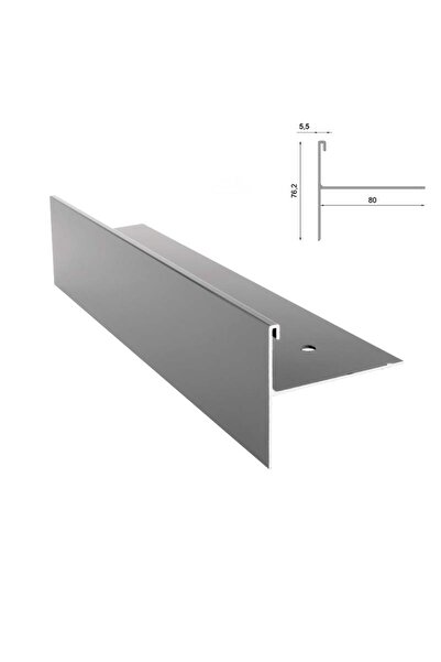 Renoplast W35B Profil lateral pentru streșini Renoplast, gri RAL 7037