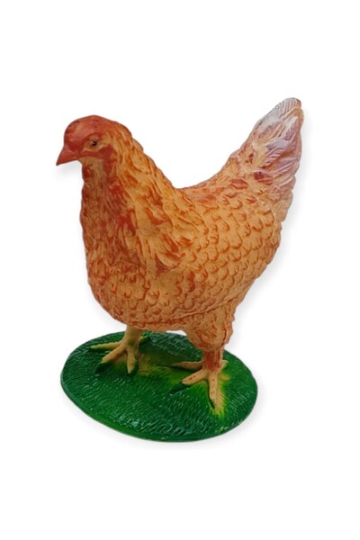 KIZIL Hayvan Figürleri - Çiftlik Hayvanları 6 cm - Tavuk
