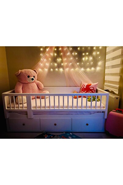 ATA-MER WOOD PRODUCTS 150x50 + 50x50 (BEYAZ) HEMNES DİVAN BARİYER, TRABZAN, K...