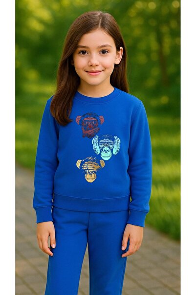 playwear Φούτερ ομάδας DUYMADIM με στάμπα για κορίτσια και αγόρια, με λαιμόκο...