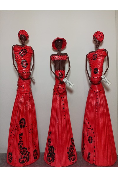 kağıtsepetisler Afrika Kızları Dekorasyon Ürünü