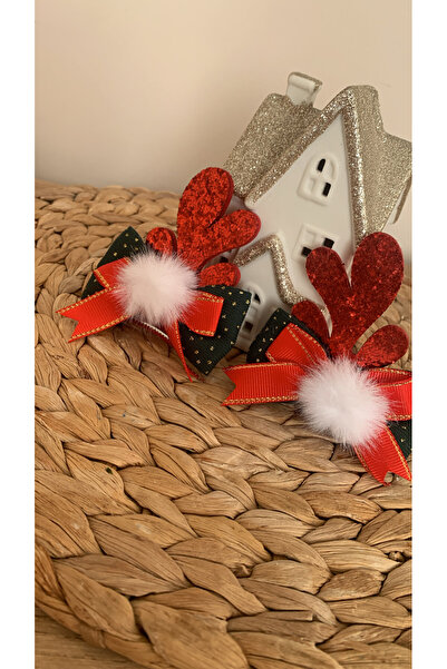 Honeybeeatelier New Year Themed Christmas Hairpin Buckle