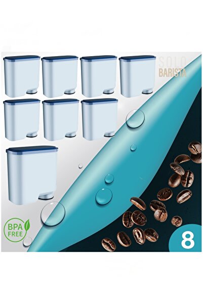 Solo Barista فلتر مياه مضاد للتكلس لماكينة القهوة فيليبس أكواكلين، 8 قطع