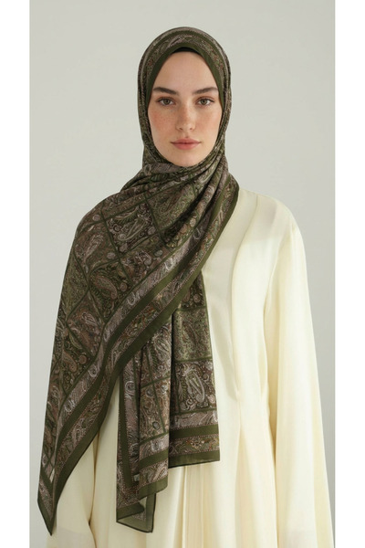 Karaca Eşarp Paisley Desenli Şal - Haki