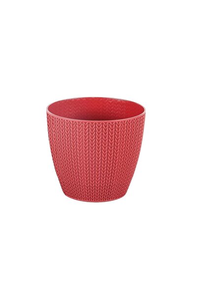 SERİNOVA Sümela Örgü Desenli Saksı 1.4 Lt - Modern Tasarım İç Mekan Saksısı