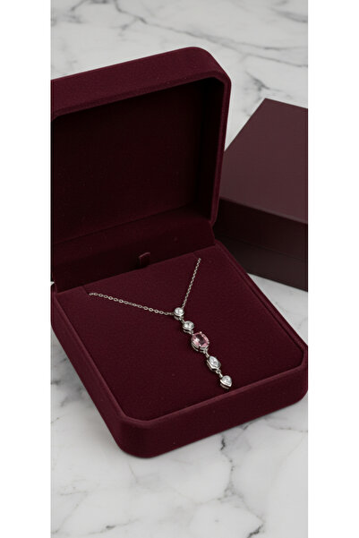 Barila Luxe Y Kolye Paslanmaz Çelik Silver Sevgiliye Arkadaşa Hediye Takı