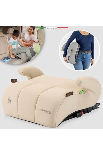 Elele RobustoFix I-Size Yükseltici Oto Koltuğu İsoFix 125-150 CM 15-36 KG Bej