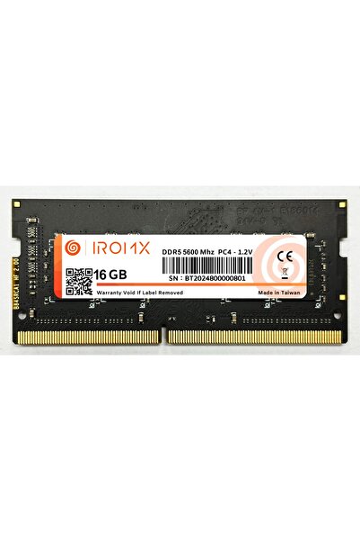 Nif Bilişim ذاكرة رام IROMX سعة 16 جيجابايت بتردد 5600 ميجاهرتز DDR5 للكمبيوتر المحمول
