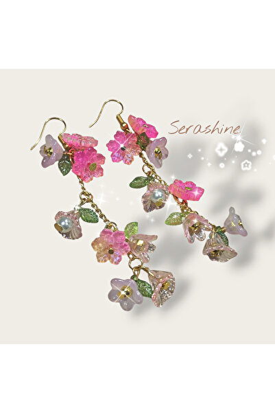 Serashine Bahar çiçekleri 🌸🌺tasarım Yeni trend hediyelik küpe