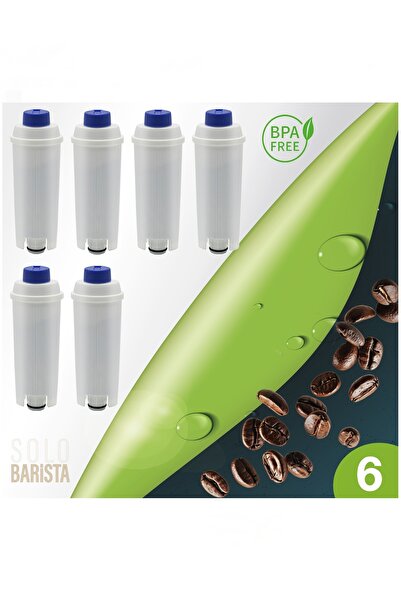Solo Barista فلتر تنقية المياه المضاد للتكلس لماكينة القهوة ديلونجي، 6 قطع