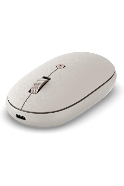 Satechi ماوس بلوتوث OntheGo مزود ببطارية قابلة للشحن عبر منفذ USB-C، يدعم توصيل ما يصل إلى 3 أجهزة، صغير الحجم وسهل الحمل