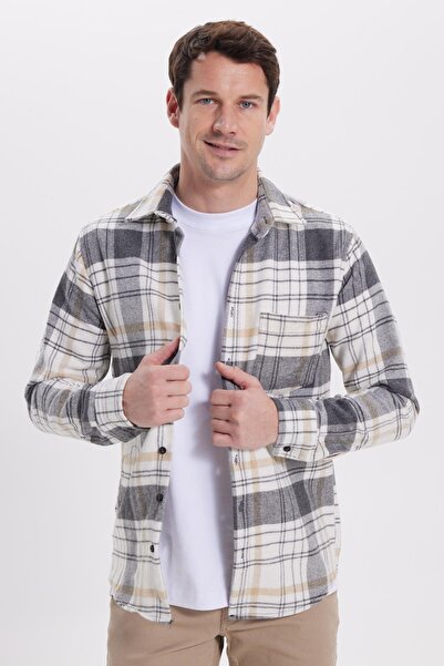 Tudors Men's Regular Fit Comfortable Cut Winter Plaid Lumberjack Shirt