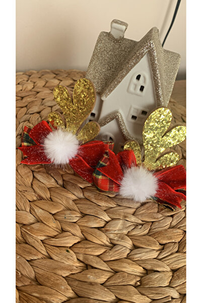 Honeybeeatelier New Year Themed Christmas Hair Clip