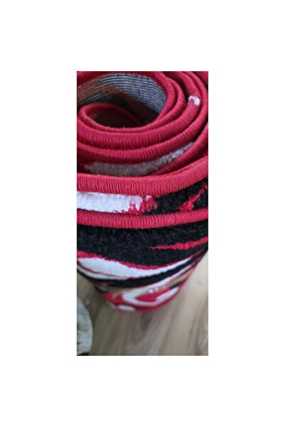 OEM Set de covoare, 3 piese, roșu/negru, 60x120cm, 60x240cm