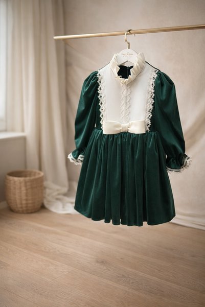 She Dress By Kubra Aksoy فستان سهرة مخملي للفتيات – فستان للمناسبات الخاصة مع...