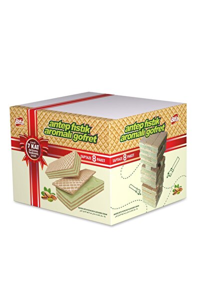Bifa Antep Fıstık Aromalı Kremalı Gofret 1000 gr