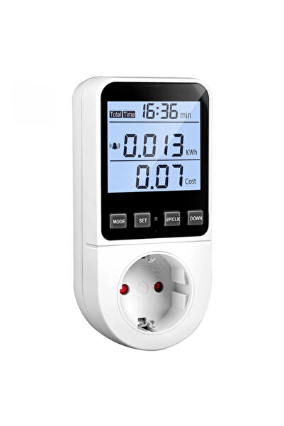 BRAN Energy meter / socket wattmeter with 8 modes, monitor consumption, cost and usage time