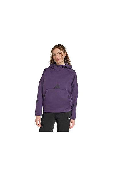 adidas W Z.N.E. Oh Hd Women's Casual Sweatshirt Jw7746 Purple