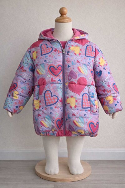 ASLAN MODA GİYİM ASLAN MODA DESENLİ ÇOCUK MONT