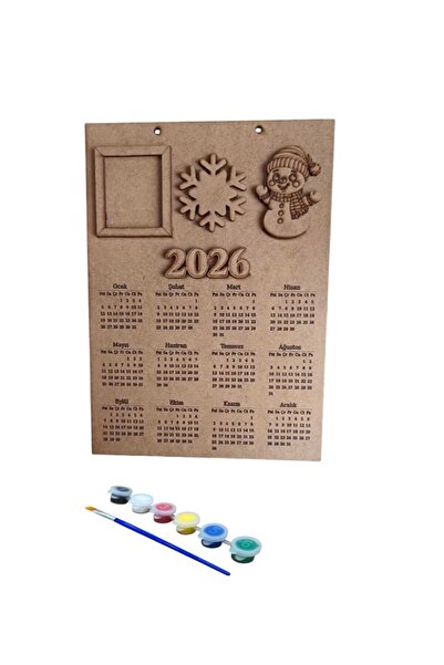 Ahtek New Year Calendar Wooden Painting Object