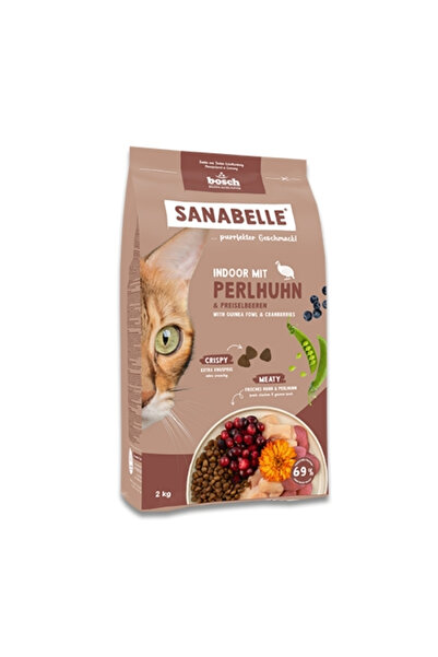 Sanabelle Indoor Gine Tavuğu ve Yaban Mersinli Yetişkin Kuru Kedi Maması 400 Gr