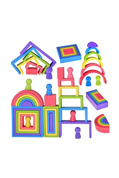 Jokomisiada Puzzle Montessori, Din lemn, Cu piese de diferite forme