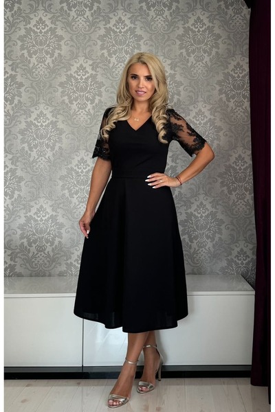 Afrodita Boutique Rochie Crina lunga neagra