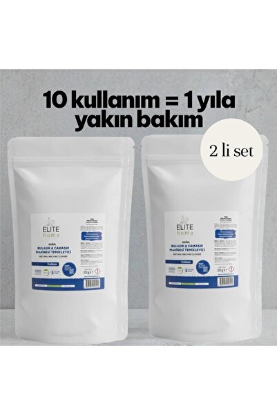 The Elite Home Doğal ve Vegan Sertifikalı Çamaşır ve Bulaşık Makinesi Temizle...