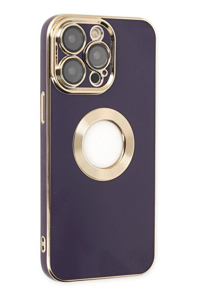 NewFace حافظة OZLSTOR لهاتف iPhone 14 Pro من السيليكون - (83136) بنفسجي غامق