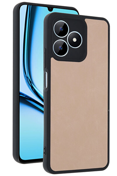 NewFace 1615211747 حافظة ريلمي نوت 50 4G غطاء جلدي أراس (141152) - بودرة