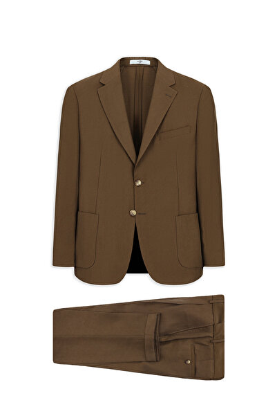 Kiğılı 7 Drop Slim Fit Slim Fit Mono Collar Toba Pocket Elastic Waist Patterned Modal Blend Suit