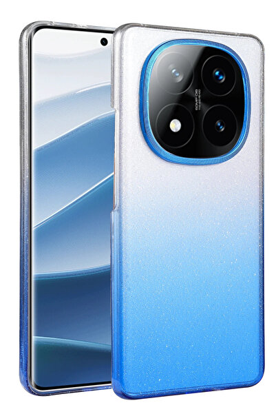 NewFace 1612616747 غطاء لامع لهاتف شاومي ريدمي نوت 14 برو 5G (181626) - أزرق