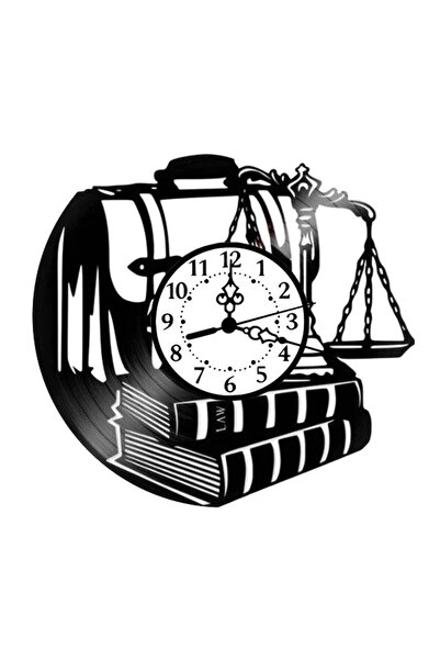 OEM Justice Wall Clock – Legal Art from Recycled Vinyl