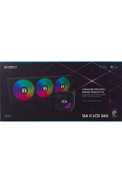 Lian Li GA II LCD 360 (أسود)
