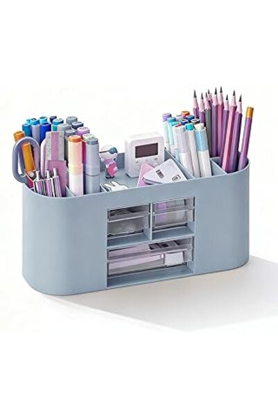 SanalAMCA Store Kalem Düzenleyici, 10 Bölmeli, Çalışma Masası Düzenleyici, Kalemlik, Çalışma Masası, Büyük Kapasitel