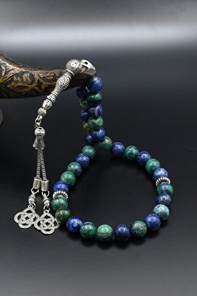 Prestige Натуральний азурит з каменем 33-х градусів, 925 проба срібла з бахро...