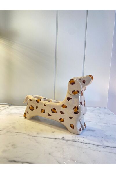 Dekordan House Pawlight El yapımı Seramik Şamdan