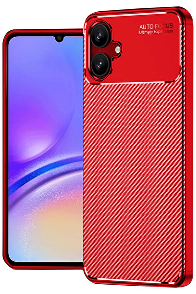 NewFace 1611546747 غطاء سامسونج جالاكسي A06 ذو التركيز التلقائي (164615) - أحمر