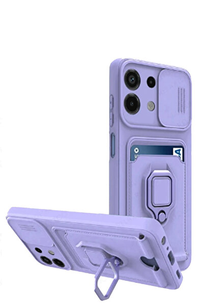 NewFace حافظة OZLSTOR لهاتف شاومي ريدمي نوت 13 4G من السيليكون مع حامل بطاقات...